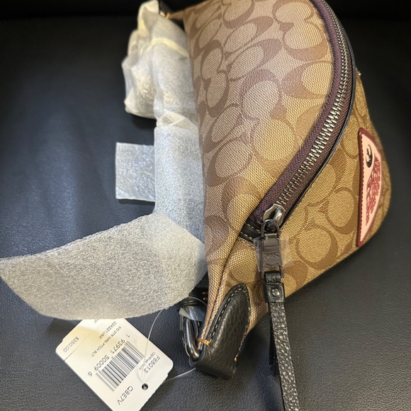 NWT! RARE! Coach X StarWars Waist Bag Mens pouch F88013 Signature Canvas Zipper - Picture 5 of 9